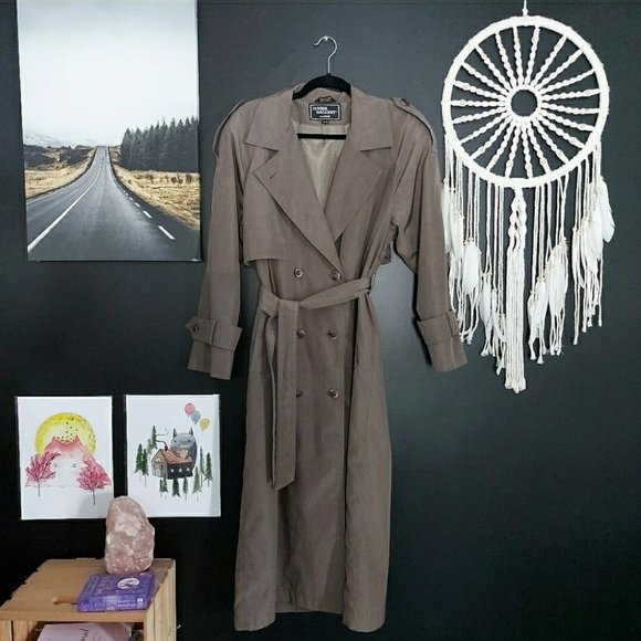 Vintage Fen-nelli Kaki Trench Coat - Picture 5 of 7